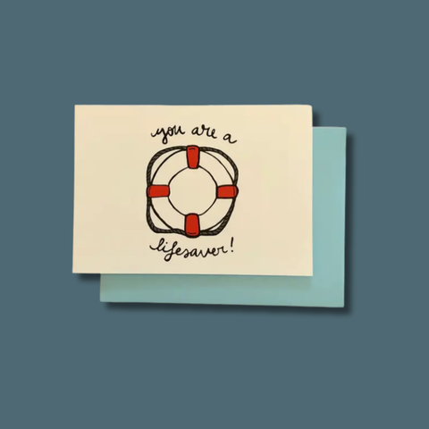 Lifesaver Appreciation Card