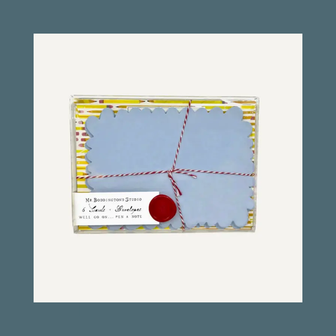 Pencil Patterned Notecard Set