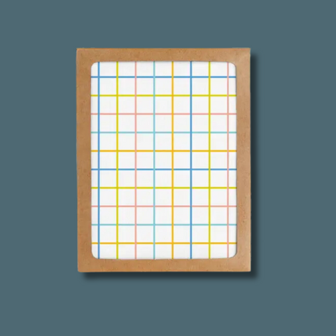 Pastel Grid Card Boxed Set