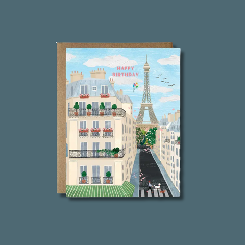 Paris Birthday Card