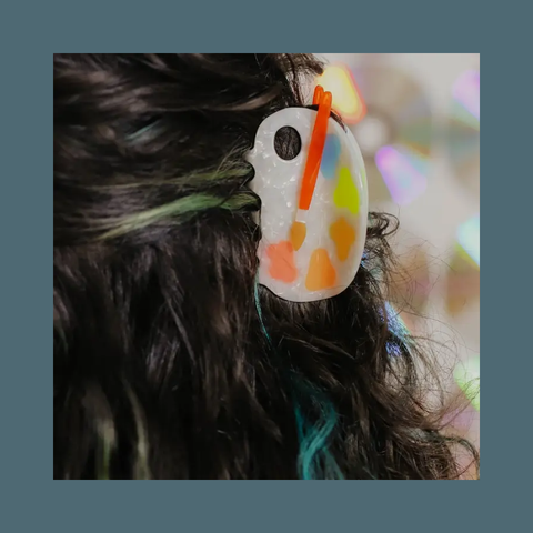 Paint Palette Hair Claw