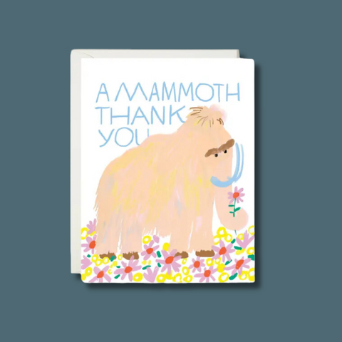 A Mammoth Thank You Card