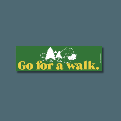 Go For A Walk Bumper Magnet