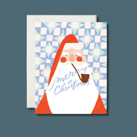 Santa Pipe Card