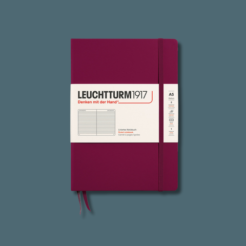 Port Red Leuchtturm1917 Ruled Notebook A5