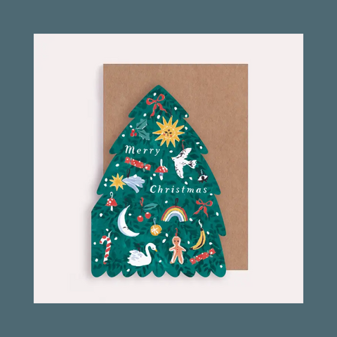 Tree Shape Christmas Card