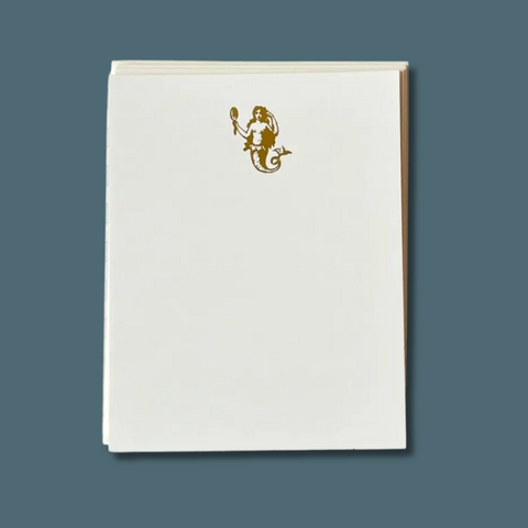 Foil Pressed Mermaid Notecard Set
