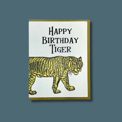 Happy Birthday Tiger Card