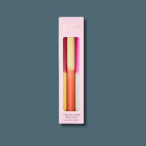 Tall Dip Dye Candle Set