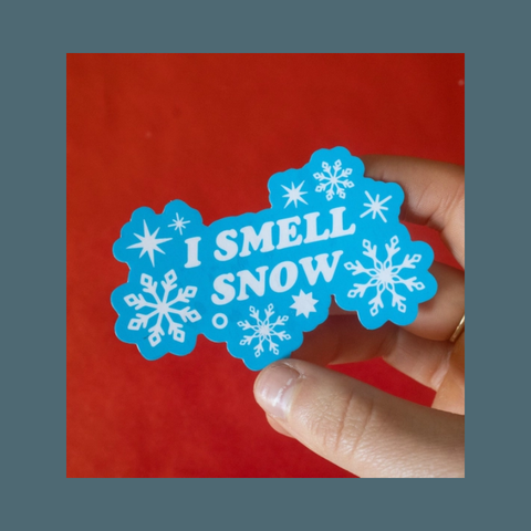 I Smell Snow Sticker