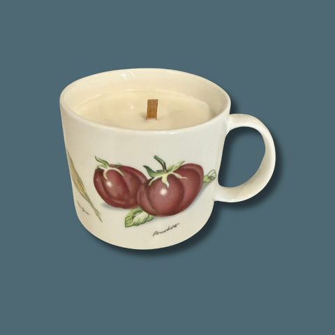 Vintage Vegetable Soup Cup Candle