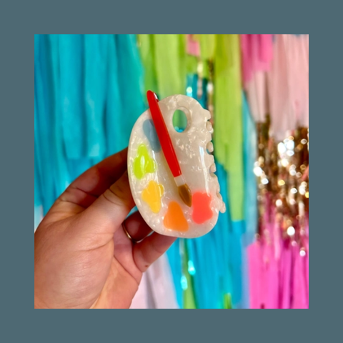 Paint Palette Hair Claw