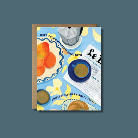 Simple Pleasures And Sweet Treats Card