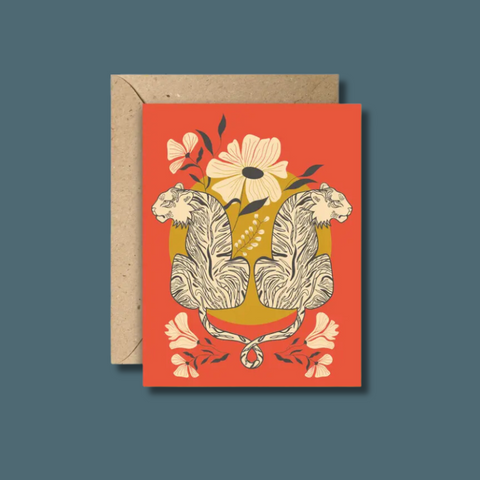 Entwined Tiger Card