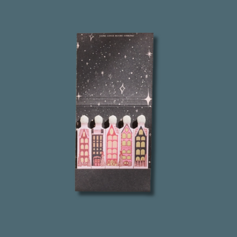 Wintry Village Printed Matchbook