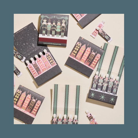 Wintry Village Printed Matchbook