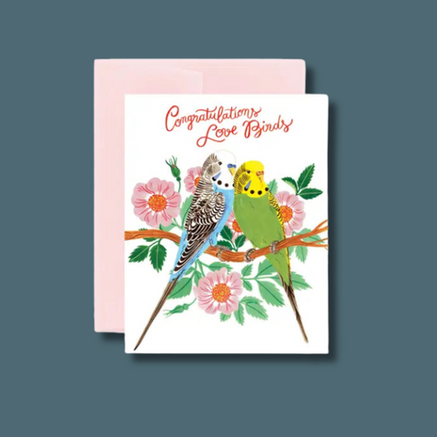 Congratulations Love Birds Card