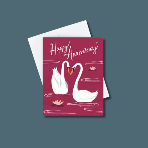 Anniversary Swans Card