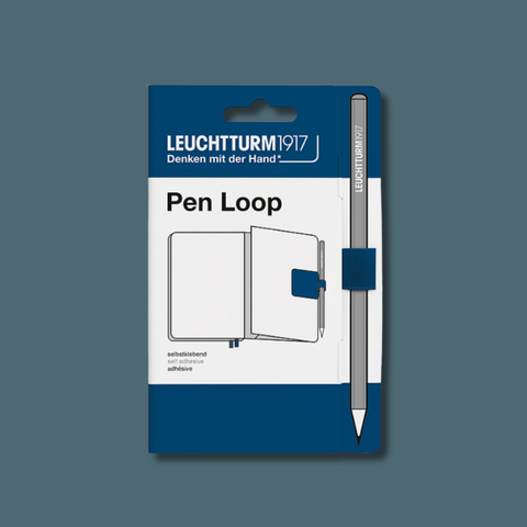 Leuchtturm1917 pen loop packaging on a gray background