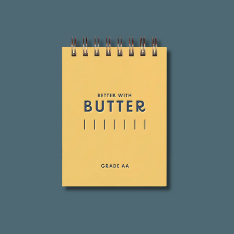 Better With Butter Mini Jotter Notebook