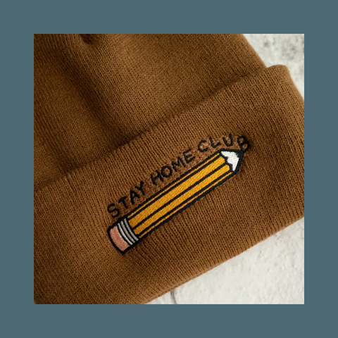 Stay Home Club Pencil Beanie