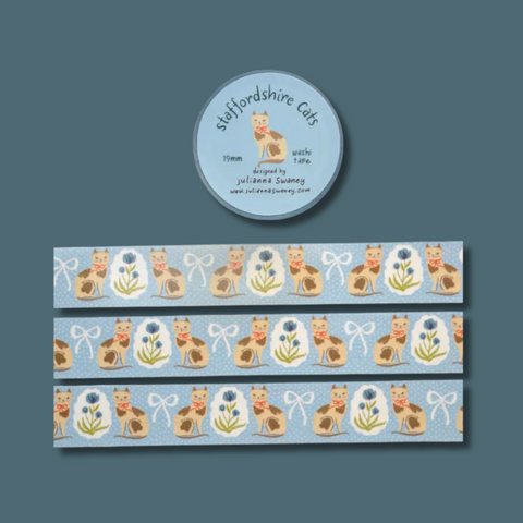 Staffordshire Cats Washi Tape