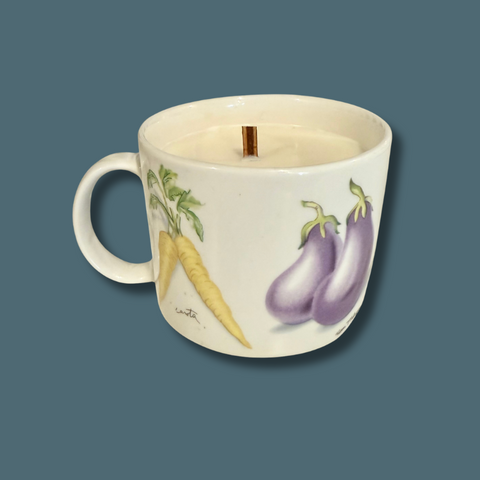 Vintage Vegetable Soup Cup Candle