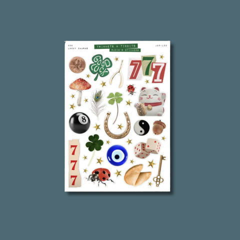 Lucky Charm Trinkets And Tidbits Sticker Sheet