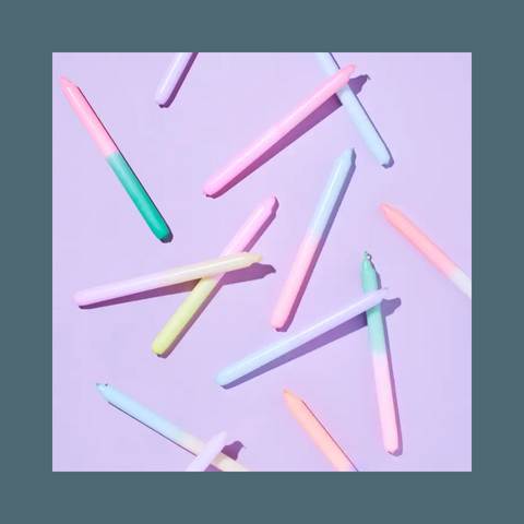 Tall Dip Dye Candle Set