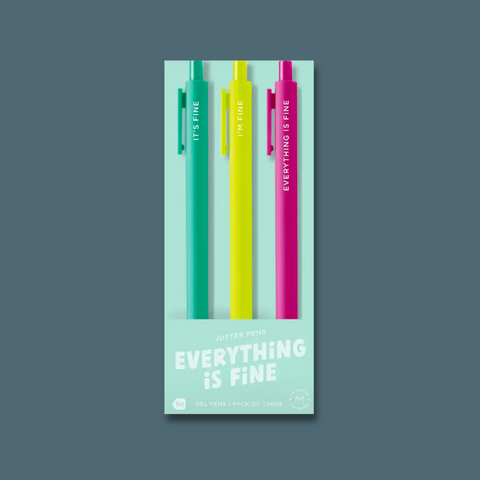 Green, lime, and dark pink pens