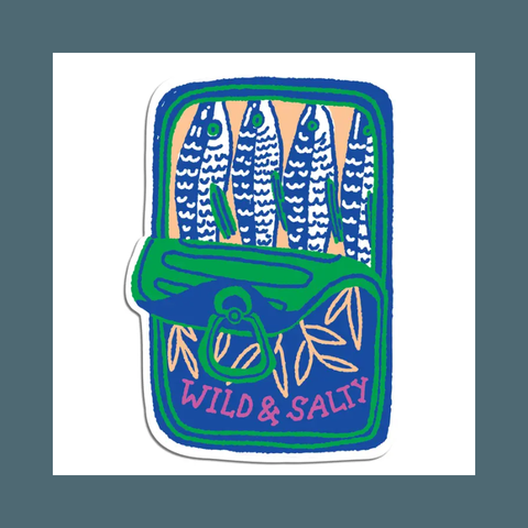 Wild And Salty Sardines Sticker