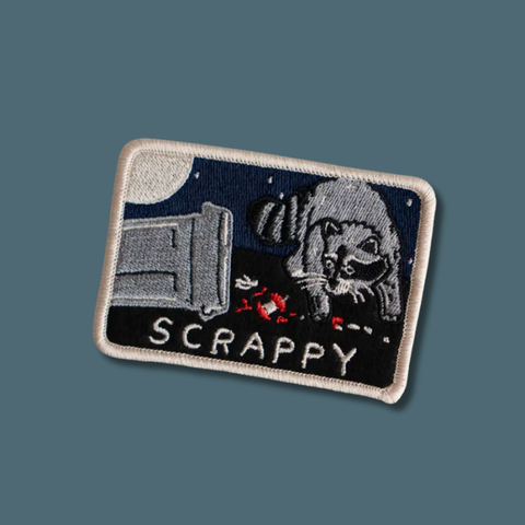 Scrappy Raccoon Sticky Patch