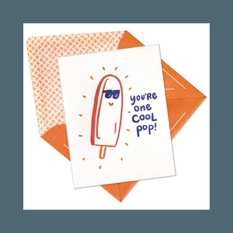 Cool Pop Letterpress Card