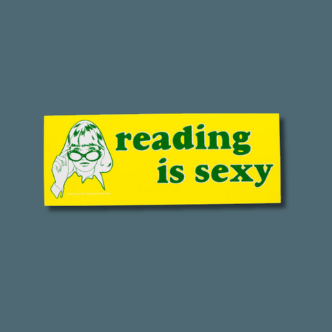 Reading Is Sexy Mini Bumper Sticker