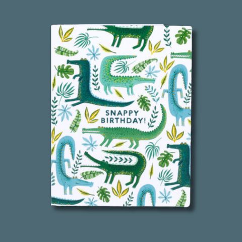 Alligator Snappy Birthday Card