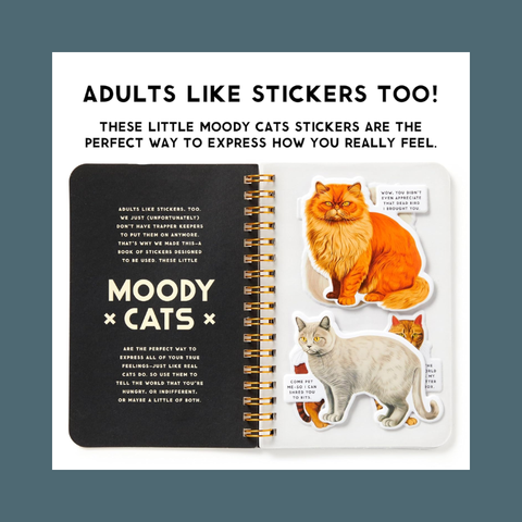 Moody Cats Sticker Book
