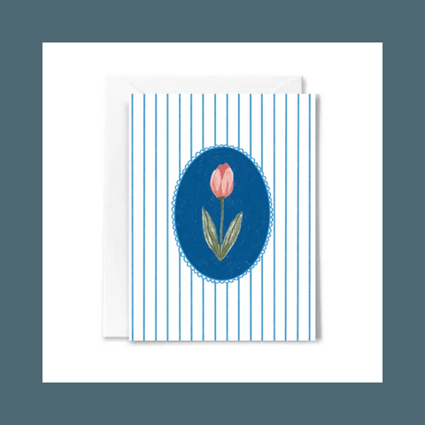 Striped Tulip Card