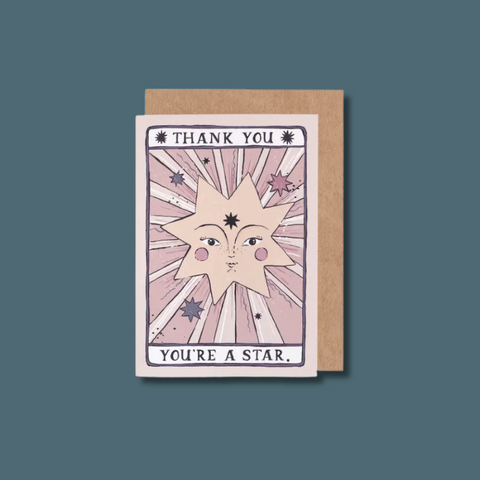 You're A Star Tarot Thank You Card