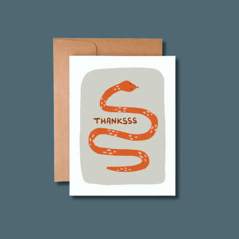 Snake Thanksss Card