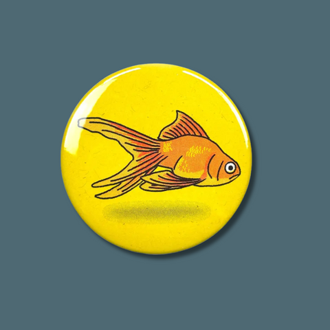 Goldfish Risograph Pocket Mirror