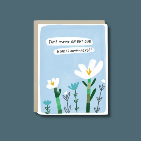 Time Moves On Sympathy Card