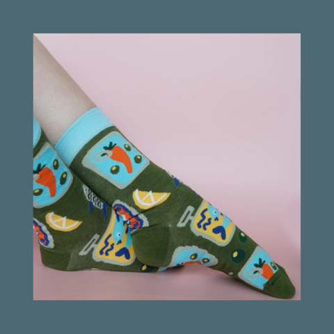 Tinned Fish Women's Crew Socks