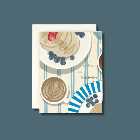 Latte Birthday Card