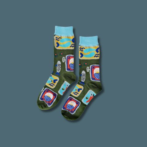 Tinned Fish Women's Crew Socks