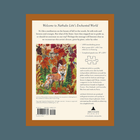 Nathalie Lété Fall Foxes Puzzle 