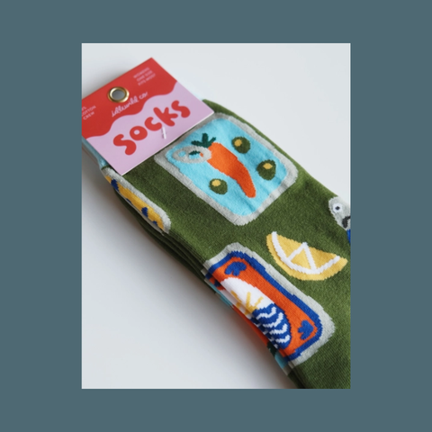 Tinned Fish Women's Crew Socks