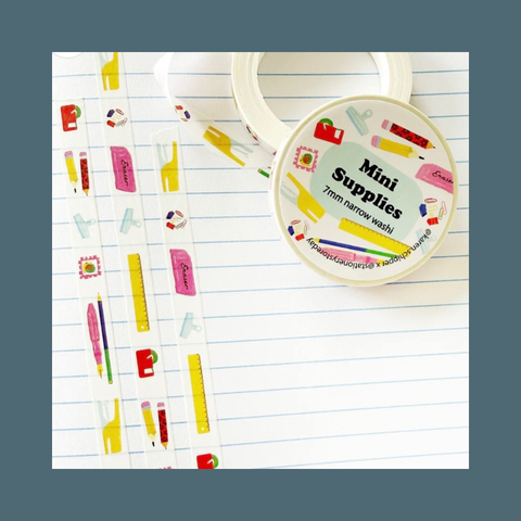 Mini Supplies Narrow Washi Tape
