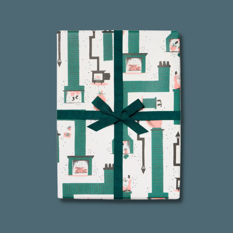 Vintage Santa Gift Wrap Sheets - Hand-painted Watercolor Santa Wrapping  Paper - Santa Gift Wrap — The Scribblist