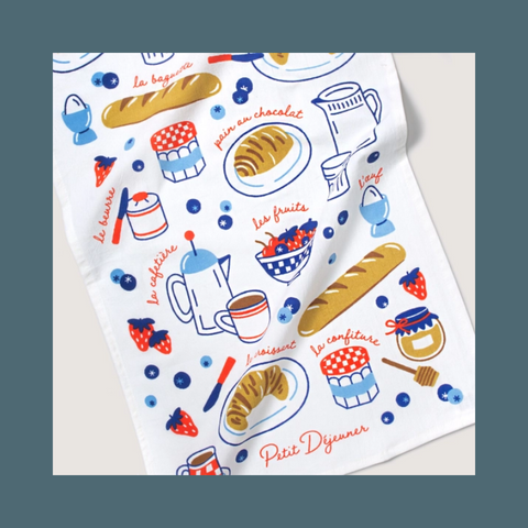 Petit Dejeuner Tea Towel