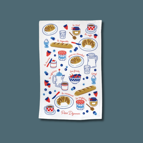 Petit Dejeuner Tea Towel